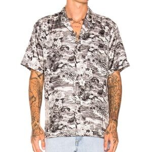 Off-White Black and Gray Patterned Shirt